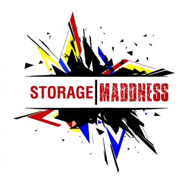 Storage Maddness Logo: White